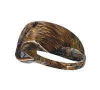 Beaver Working Workout Sweatbands Adjustable Hairband For Basketball,Fitness Athletics Football, Yoga