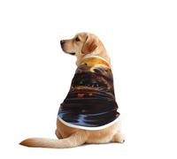 Beaver Working3 Print Dog Shirts for Pet, Soft Breathable Vest Lightweight Stretchy Pet T-Shirt for Medium Dog