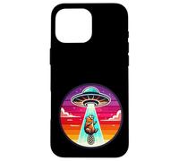 Beaver Zoo Animal Abducted Alien Spacecraft Outer Space Case for iPhone 16 Pro Max