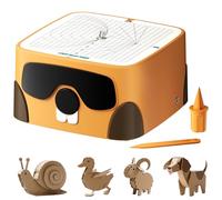 BEAVERBOT Coupe-carton pour enfants, ensemble d'outils de construction en carton sûrs, jouet éducatif pour garçons et filles de 4 ans et plus, idéal pour les projets créatifs, modèles 3D