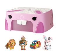 BEAVERBOT Upgraded Bunny Cardboard Craft Cutter Kit for Kids 3+, Safe STEM DIY Building Toy for Creative Learning, Cardboard Construction Set for Home, Classroom & Gift Giving
