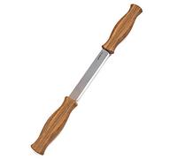 BeaverCraft Draw Knife DK1 11 cm - Wood Carving Tools - High-Carbon Steel Carving Knife - Razor Sharp Straight Tool with Ergonomic Oak Handles, Ideal for Shaping, Carving & Whittling