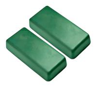 BeaverCraft Stropping Compound - Fine Green Polishing Compound Kit 2 Bars for Leather Strop, Honing Buffing Compounds 100g PP02