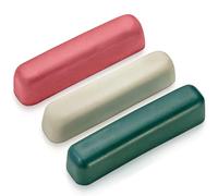 BeaverCraft Stropping Compound Honing Compound for Leather Strop for Knife Sharpening - Buffing Compound for Metal Polishing Compound for Buffing Wheel - Red White Green Polishing Compound Kit P03