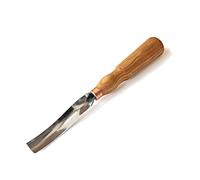 BeaverCraft Wood Carving Gouge 7L/22 Spoon Carving Tools, Chisels - Bowl Gouge, Wood Curved Chisel - Whittling Spoon Knife