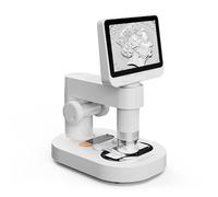 BEAVERLAB Digital Microscope with 4.0" IPS Screen, 1600X Magnification, 1080P HD Video, 8 Adjustable LED Lights, Compatible with PC, Tablet, Smartphone, Laptop