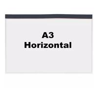 Beaverswood Magnetic Industrial Strength Document Pockets A3 Horizontal Clear (Pack 10) - MP3H/10