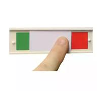 Beaverswood SISA/50 Stock Identity Slider, Self-Adhesive, 2 colored Availability, Adhesive Fixing, Green and Red Color, Best For Racking & Shelving, Pack of 50, White