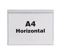 Beaverswood Strength Clear Magnetic Document Pocket ID, Magnetic Document Holder, Magnetic Display Board - 310mm x 215mm, A4 Horizontal, Pack of 10