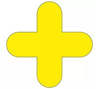 Beaverswood Warehouse Floor Signal Markers (Plus) + Symbol PVC with Adhesive Bac