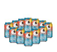 Beavertown Bones Lager 330ml Cans - 4.4% ABV (12 Pack) | Crisp & Refreshing British Craft Lager | Premium Beer Case from Beavertown Brewery | Perfect for Beer Lovers
