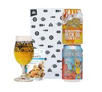 Beavertown British Craft Beer 2 Can Gift Set with Beerhunter Glass (330ml Cans)