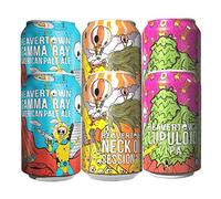 Beavertown Craft Beer Mixed Case Gift Set with Glass (12 Cans) - Gifts For Him, For Her, Christmas, Birthday's, Father's Day, Mother's Day