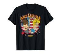 Beavis and Butt-Head 4th Of July Vintage Americana Logo T-Shirt