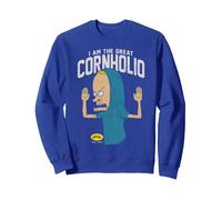 Beavis and Butt-Head I Am the Great Cornholio Sweatshirt, Adult Unisex, Royal Blue, Large