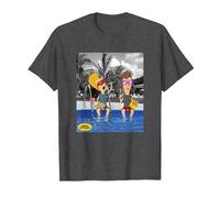Beavis and Butt-Head Lounging by The Pool Portrait T-Shirt, Men, Dark Heather Grey, X-Large