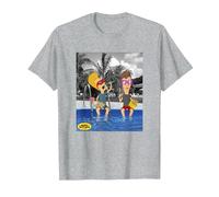 Beavis and Butt-Head Lounging by The Pool Portrait T-Shirt, Men, Heather Grey, 5X-Large