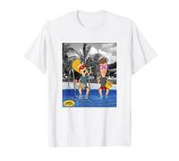 Beavis and Butt-Head Lounging by The Pool Portrait T-Shirt, Men, White, XX-Large