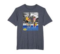 Beavis and Butt-Head Lounging by The Pool Portrait T-Shirt, Men's Big and Tall, Heather Blue, 4X Tall