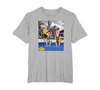 Beavis and Butt-Head Lounging by The Pool Portrait T-Shirt, Men's Big and Tall, Heather Grey, 2X Tall