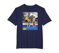 Beavis and Butt-Head Lounging by The Pool Portrait T-Shirt, Men's Big and Tall, Navy Blue, 4X Tall