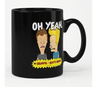 Beavis and Butt-Head Officially Licensed Oh Yeah Coffee Mug (Black)