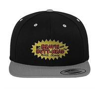 Beavis and Butt-Head Officially Licensed Premium Snapback Cap (Black-Dark Grey), One Size
