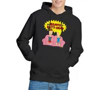 Beavis And Butthead Couch Logo Og Hoodie, Black, X-Large