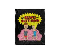 Beavis and Butthead Couch Silky Touch Super Soft Throw Blanket 152 X 127 cm Beavis and Butthead White One Size