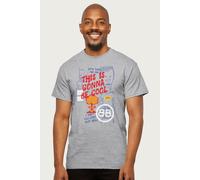 Beavis and Butthead Men's This Is Gonna Be Cool Line Drawing T-Shirt in Mid Grey | Size: 2XL Beavis and Butthead Mid Grey 2XL