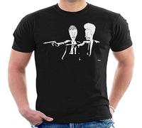 Beavis and Butthead Pulp Fiction Men's T-Shirt Black L
