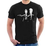 Beavis and Butthead Pulp Fiction Men's T-Shirt Black S