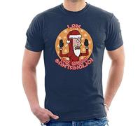 Beavis and Butthead The Great Santaholio Christmas Men's T-Shirt Navy Blue