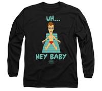 Beavis And Butthead Uh Hey Baby Unisex Long Sleeve T Shirt, Black, XX-Large