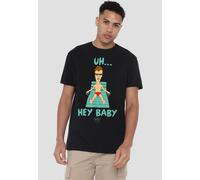 Beavis and Butthead Uh Hey Baby Unisex T-Shirt, Black | Size: Medium Beavis and Butthead Black M
