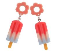 Beavorty 1 Pair Colorful Ice Cream Dangle Earrings for Teen Cute Dessert Drop Earrings Made of Premium Durable and Non Fading for Parties Birthdays and Special Occasions