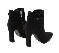 Beavorty 1 Pair Fashionable Women Winter Short Boots with Chunky Heel Stylish Ankle Booties for Autumn and Winter for Any Outfit Durable and Material Friends and Loved Ones