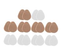 Beavorty 10 Pairs Reusable Forefoot Cushions Breathable Non-Slip Pads for Women Comfortable Protective Ball of Foot Inserts for Heels and High Heels White Nude