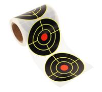 Beavorty 100pcs 3-inch Fluorescent Yellow Precision Paper Target Stickers for Indoor Archery Practice - Self-adhesive Shooting Splatter Targets for Bow and Arrow Training
