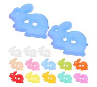Beavorty 100pcs Cute Rabbit Cartoon Buttons Plastic Decorative Buttons Easy to Sew Versatile Usage Assorted Colors for Sewing and Painting Crafts on Clothes and Children's Random Color