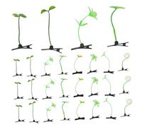 Beavorty 100pcs Green Bean Sprout Hair Clips Cute Plant Hairpins Floral Barrette for DIY Party School Hair Accessories Nature-inspired