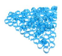 Beavorty 100pcs Lightweight Blue Abs Pigeon Leg Rings Digital Identification for Guinealoft Birds Easy to Use Foot Band for Pigeon Marking and Private Marker