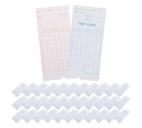 Beavorty 100pcs Paper Time Cards for Employees Convenient Usage and Efficient Record Keeping, Suitable for Workplaces and Attendance Management, Weekly and Monthly Timecards for Employee