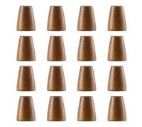Beavorty 100Pcs Rope Stoppers and Drawstring Cord Locks, Light Brown Wooden Bell Toggles, Designed for Backpacks, Woollen Coats, Sweatshirts, and Tailor Shops
