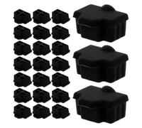 Beavorty 100pcs Silicone Ethernet Port Dust Cover Cap for Rj45 Network Port Protector Plug, Soft Black Silicone Anti-dust Stopper Prevents Network Interruptions and Loss, it Maintenance