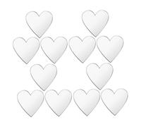 Beavorty 100pcs Silver 2x2cm Self-adhesive Acrylic Heart Mirror Stickers for Wall Decor, DIY Scrapbooking, Photo Frames, and Valentine’s Day Crafts