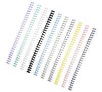 Beavorty 10pcs 12mm Colorful Cuttable Loose Leaf Binder Rings for Notepad Notebook Recipe Organizer File Binder Circles, Removable Binding Rings for Office and School Use Random Color