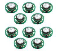 Beavorty 10pcs 27mm round Magnetic Loudspeakers 8ω 0.25w Mini Plastic External Magnet Speakers for DIY Reading Machines and Telephone Noisemakers