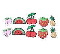 Beavorty 10pcs Adhesive Sequin Clothing Patches Set Fruit Designs, Shiny DIY Garment Repair Patches for ’s Clothes and Jackets