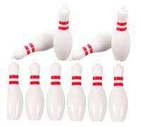 Beavorty 10Pcs Bowling Pin Keychain Pendants Sports Themed Key Decor Lightweight Craft Accessories for Bags and Keys Charming Ornaments with Beautiful Color and Fine Craftsmanship